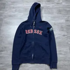 NIKE ナイキ ジップパーカー センターロゴ MLB REDSOX 100周年