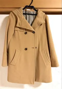 【美品】ELLE エル ダッフル コート ロング コート 値下げ 冬服 茶色