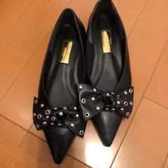 GRISE EDGE スタッズ リボンフラット 23cm