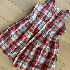 MIKI HOUSE チェック柄 ワンピース 120★値下げしました★