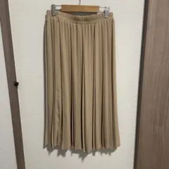 シフォンプリーツスカート　ベージュ