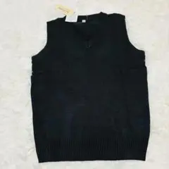 B&G Stamp ダークグリーン Vネック ベスト 120