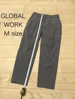 GLOBAL WORK Mサイズ テーパードパンツ グレー