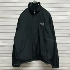 THE NORTH FACE☆リバーシブル ジャンパー 刺繍ロゴ 黒 M《良品》