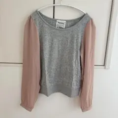 ま*な様 Kastane グレー・ピンク 長袖トップスのサムネイル
