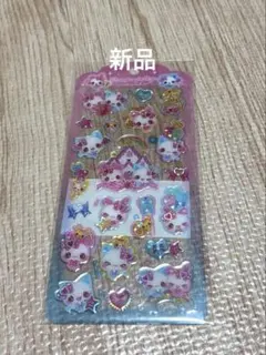 新品　平成メモリー　まじかるみゅーちゃん　ドロップジェリーシール　ピンク