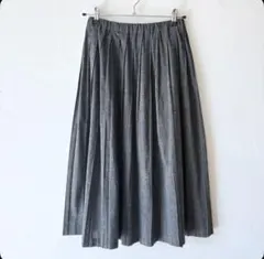 ☆美品☆ chambre de charme リネン混プリーツスカートのサムネイル