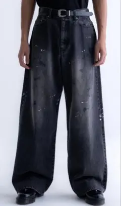 west VTG wide denim 韓国 ヴィンテージ風 - メルカリ