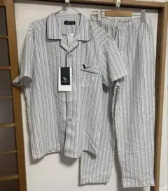 新品。GEORGE KENT パジャマ 上下セット ストライプ柄Lサイズ