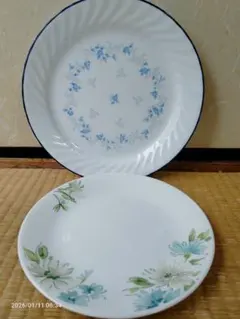 Corelle コレ一ル 皿/プレート 2枚 (26cm & 21.5 cm)のサムネイル