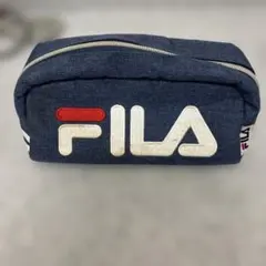 FILA デニム風 筆箱 ダブルジッパー　ペンケースのサムネイル