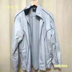 adidas ウインドブレーカー　グレー　送料込み