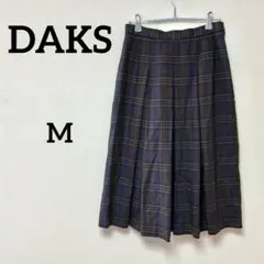 DAKS DC チェック柄 プリーツスカート ロング丈 クラシック