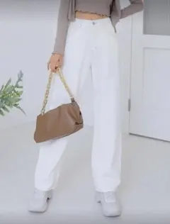 【未使用】SHIEN Dazy デニムパンツ　ホワイト S