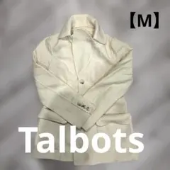 Talbots クリーム色 ウール100%ジャケット シンプル　海外古着　一点物