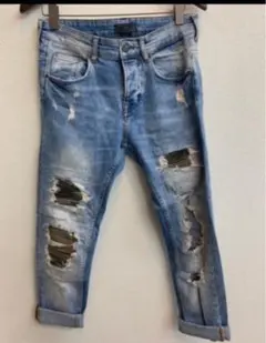 ダメージデニム ジーンズ　ZARAMAN/デニムパンツ