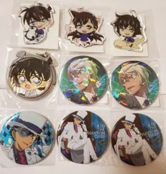 名探偵コナン グッズまとめ売り アクスタ 缶バッジ カード 怪盗キッド 名探偵コナン 英国 缶バッジ 等身 ダイソー アクスタ