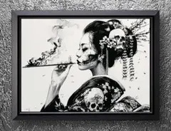 大友昇平・アート【A4サイズ写真ポスターフレーム付き２点セット】ポスター