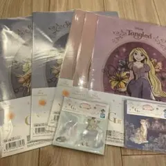 ディズニープリンセス 一番くじ クリアファイル・ミニキャンバスボート 7点セット