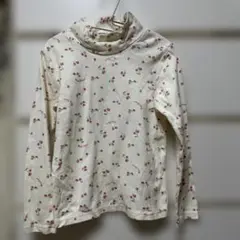 マザウェイズ　チェリー柄長袖カットソー（クリーム色）