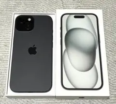 Apple iPhone 15 本体 ブラック 容量128GBのサムネイル