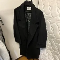 ナップタイム　ブラック チェスターコート