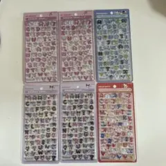 正規品　ボンボンドロップシール　サンリオ　文字　アルファベット 6枚セット