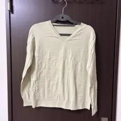 I.T.'S. international 薄いグリーン Vネック ニット M