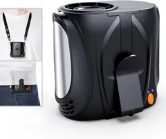 新品！ベルトファン　腰掛け扇風機　6段階　小型　軽量　アウトドア　暑さ対策