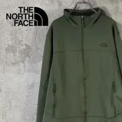 ザノースフェイス　アウター　ジャケット　トラックジャケット　カーキ　メンズXL