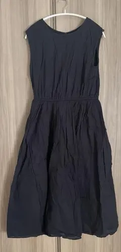 アーバンリサーチ ROSSO ノースリーブ ロングワンピース 黒