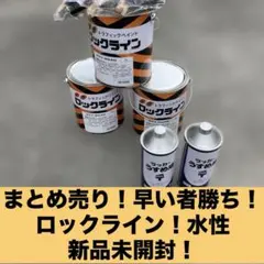 未使用 ロックペイント エコロック フルマットクリヤー 0.9L 2缶セット 