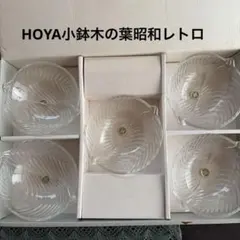 昭和レトロHOYA木の葉小鉢未使用品5個セットのサムネイル