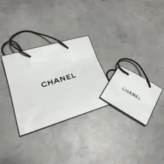 CHANEL ホワイト紙袋 大小セット