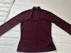 Shila 七部袖カットソー　ボルドー　S～M