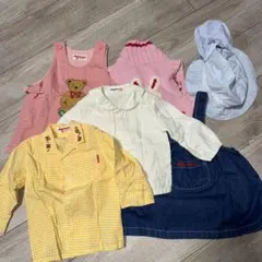 ミキハウス　サイズ80 7点セット　幼児　女の子　まとめ売り