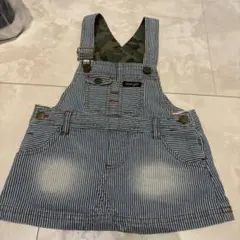 Wrangler ストライプデニムジャンバースカートのサムネイル