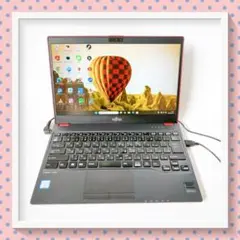 軽量薄型✨設定済ですぐに使える赤ノートパソコン✨メモリ8GBSSDで快適♪富士通のサムネイル