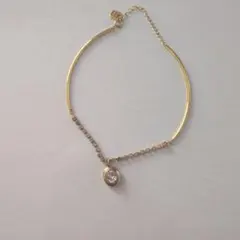 ELLE ゴールドカラー ネックレス ラインストーンのサムネイル