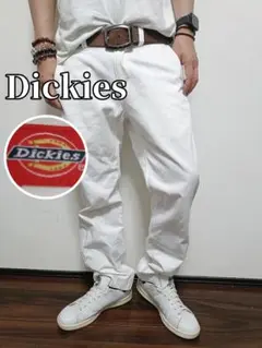 Dickies ホワイト ストレートデニム