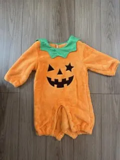 西松屋　カボチャ　ロンパース　ハロウィン　コスプレ　着ぐるみ