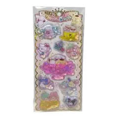 【おまおめ可】 キラキラ ウォーターインシール　サンリオキャラクターズ