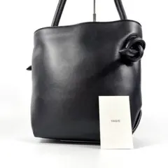 美品】ヴァジック グラフ ミニ トートバッグ ハンドバッグ シボ革 ロゴ 