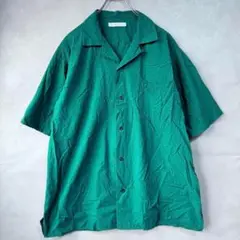 アーバンコレクション L 半袖シャツ 開襟 オープンカラー コットンシャツ