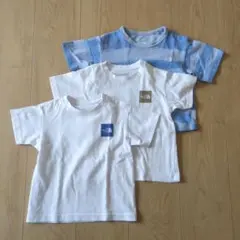 THE NORTH FACE 半袖Tシャツ 3枚セット ロゴ入り 90cm