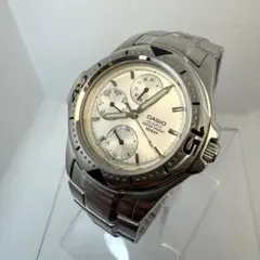 『実働』CASIO カシオ 腕時計 トリプルカレンダー回転ベゼル10BAR