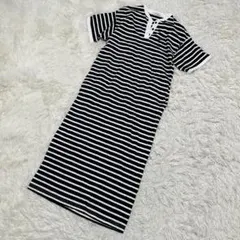 U.S. POLO ASSN. 半袖　ボーダー　ロングワンピース　ポロシャツ