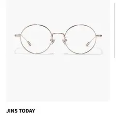 ◆美品◆JINS メガネ TODAY メタル ブラウン 丸メガネ 保証書あり