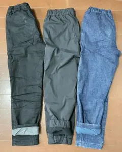 UNIQLO ユニクロ キッズ パンツ 3点セット 130 裏フリース