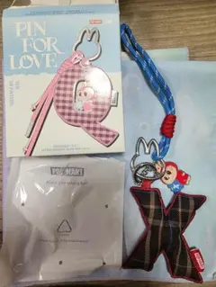 ☆正規品☆ラブブ イニシャル アルファベット キーリング【X